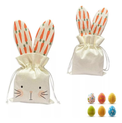 Bolsa De Regalo De Conejito, Decoración De Cumpleaños*3