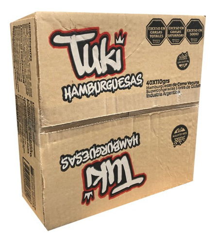 40 Hamburguesas 110 Gramos Tuki