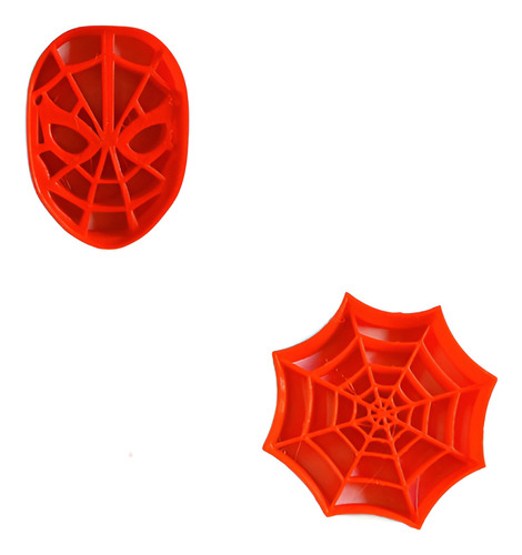 Cortante 7 Cm Para Galletitas Spider Man / Hombre Araña Tela