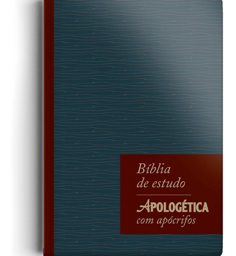 Bíblia De Estudo Arc Apologética C/ Apócrifos Capa Luxo Azul