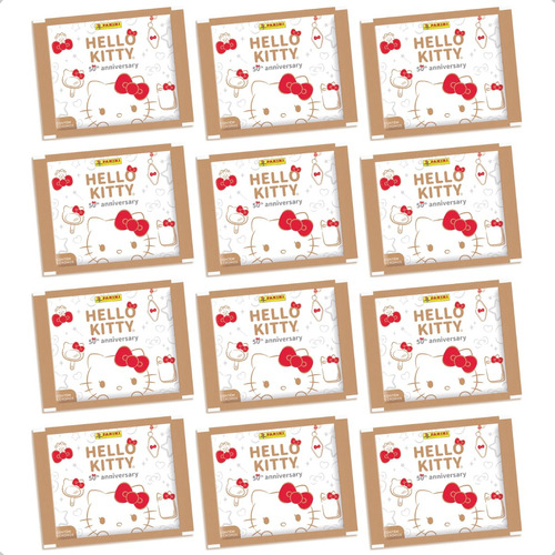 Kit 100 Figurinhas Álbum Hello Kitty Anniversary 20 Envelope