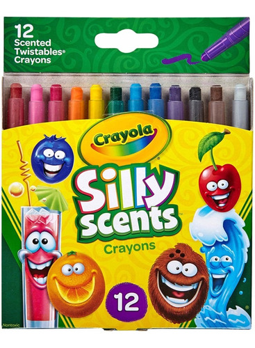 Crayola Silly Scents Twistables 12 Crayones, Dulce Perfumada
