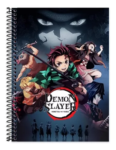 Caderno de Desenho Espiral / Capa Dura - Anime Demon Slayer