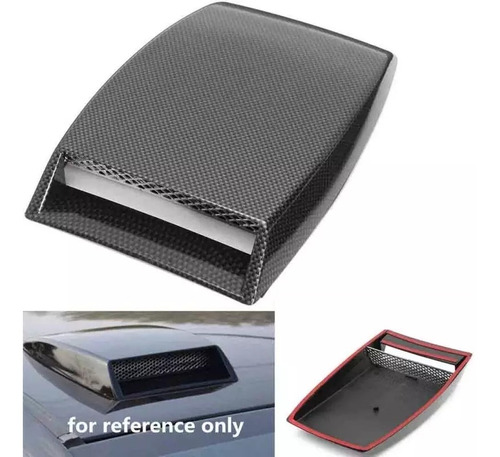 Toma De Aire Capot Adhesiva Fibra Auto Tuning Universal /ryc