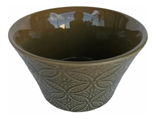 Bowl Estilo Hindu 13x8 Cm Ceramica Color Verde
