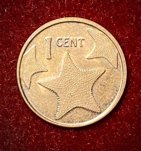 Moneda 1 Centavo Bahamas 2015 Km 218.3 Estrella De Mar (Usado)