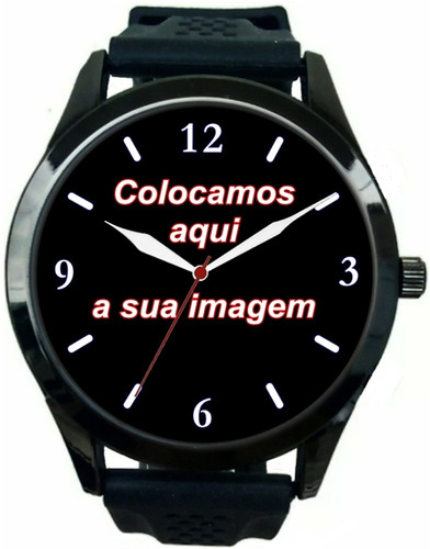 Kit 2 Relógios Pulso Personalizados Foto Imagem Logo Barato