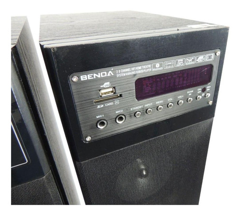 Imagem 5 de 6 de Caixas De Som Karaokê Com Controle Usb Aux Sd Bluetooth Fm