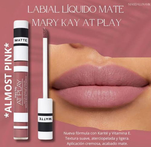 Labial LĂquido Mate At Play Tono Almost Pink Mary Kay