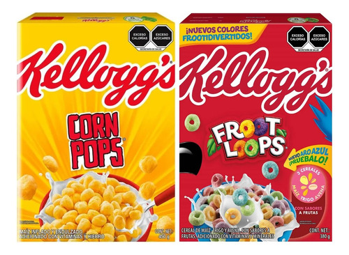 Cereal Kellogg´s Pack C/2 Cajas Corn Pop Y Froot Loops