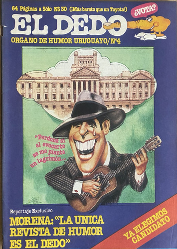 El Dedo Nº 4 , Humor Uruguayo 1982, 64 Pág Cr04b3