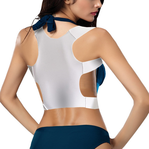 Imagen 2 de 7 de Corrector Postura Premium Italiano Talla S M Blanco Pura+