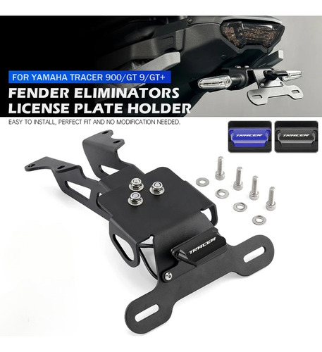 Soporte De Matrícula Para Yamaha Mt09 Tracer 900/9/gt 7gt