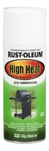 Aerosol Pintura High Heat Alta Temperatura Rust Oleum Blanco