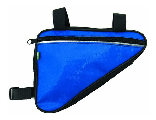 Bolso Triangulo Impermeable 2 Posiciones Azul Para Bicicleta