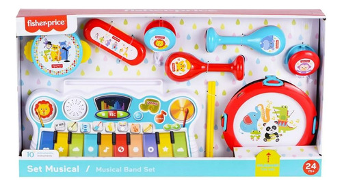  Mi Primera Banda Set Piano Musical 10 Piezas Fisher Price