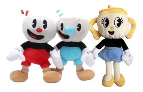 Peluche Cupheado Promoción 3 Peluches Ms Chalice Mugman