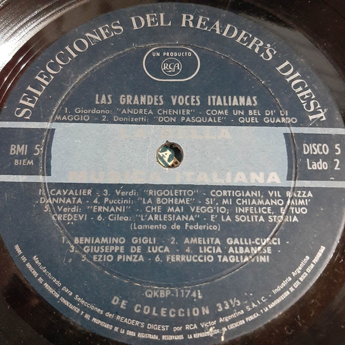 Sin Tapa Disco Caruso Bori Schipa Grandes Voces Italianas O0