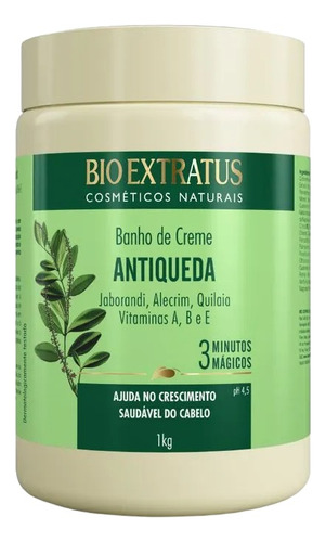 Banho De Creme Antiqueda Jaborandi 1 Litro Bio Extratus K293