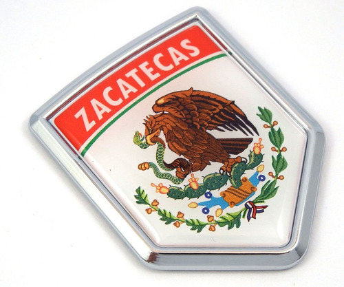 Pegatina 3d De La Bandera De México De Zacatecas Emblema De 