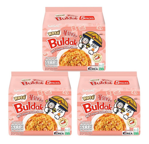 Ramen Coreano  Samyang K- Rose 3 Multi  5 Piezas C/u*