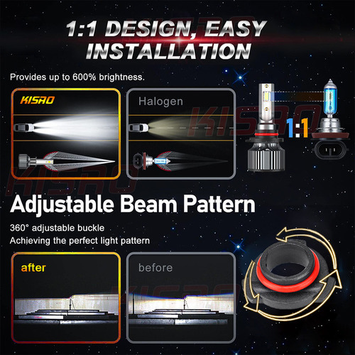 Kit De Camionetas Focos Led 9005 9006 Para Chevrolet C1500 9