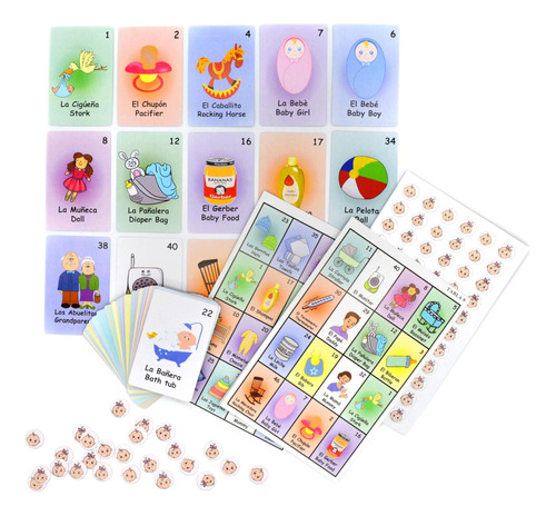 Juego De Bingo De Lotería Para Baby Shower De Jimmys Toys