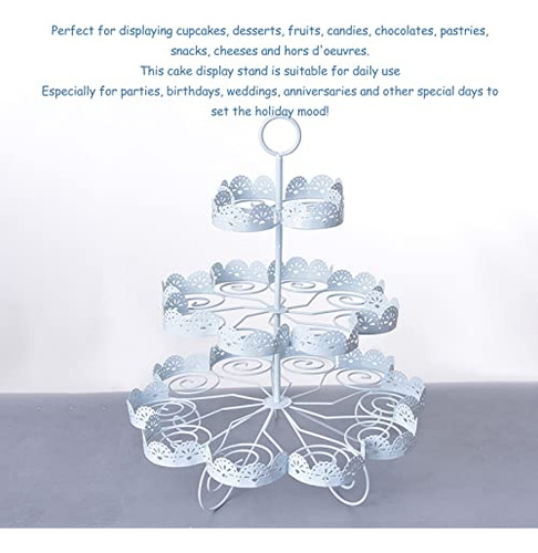 Torre De Cupcakes Chiciris, Soporte De Cupcakes De 3 Niveles