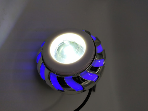Imagen 3 de 7 de Faro Auxiliares Led Redondo 3´´ Strobo 4 Funciones Para Moto