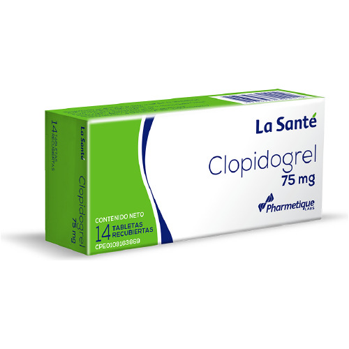 Clopidrogrel 75mg X 14 Tabletas