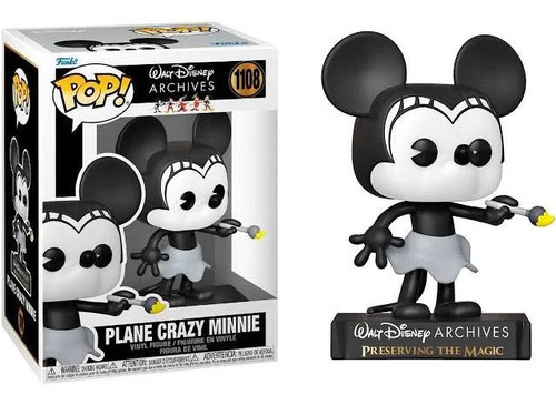 Funko Pop Disney: Minnie Mouse - Minnie Loca De Los Aviones 