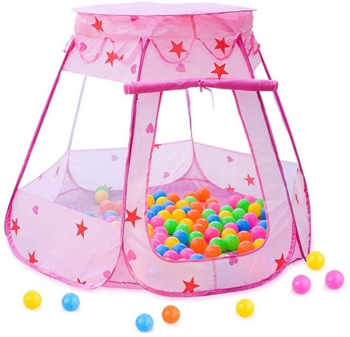 Pop Up Pink Princess Play Carpa Para Niñas, Foso De Bo...