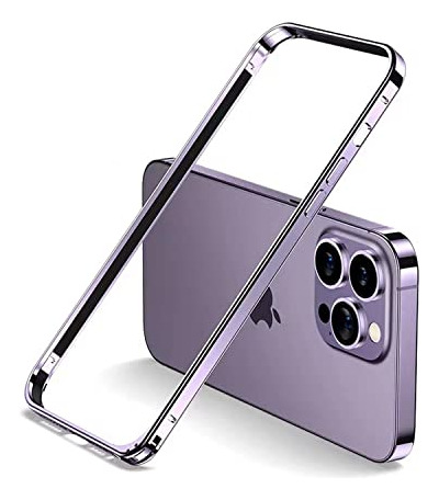 Funda Marco Bumper De Aluminio Para iPhone 14 Pro Purpura