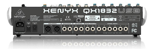 Consola Behringer QX1832USB Xenyx de mezcla 127V
