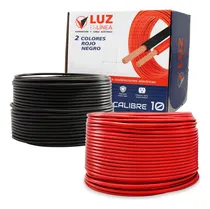 Comprar Pack Con 2 Rollos 100m Cable Calibre 10 Rojo Y 100m Calibre 10 Negro Thw Cca Pvc 75°c  Marca Luz En Linea