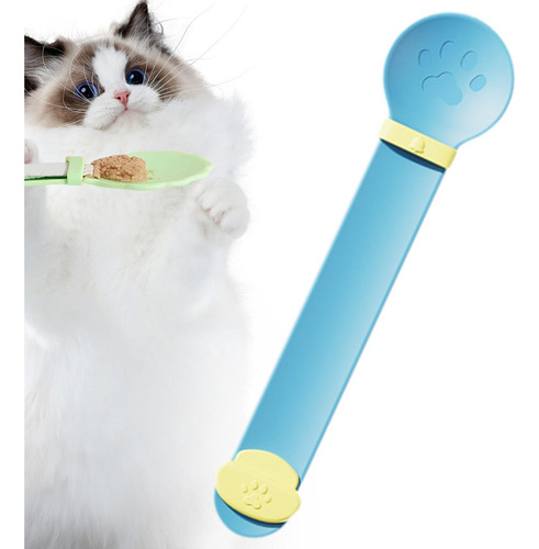 Cuchara Para Golosinas Para Gatos Cuchara Para Apretar Azul