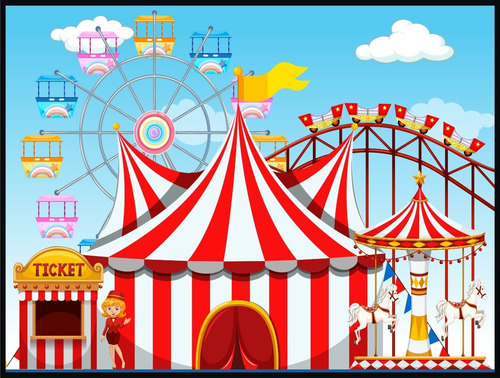 Banners Infantiles-poster-carpa Circo