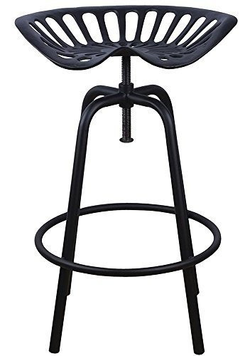 Esschert Design Ih031 - Silla De Tractor, Color Negro
