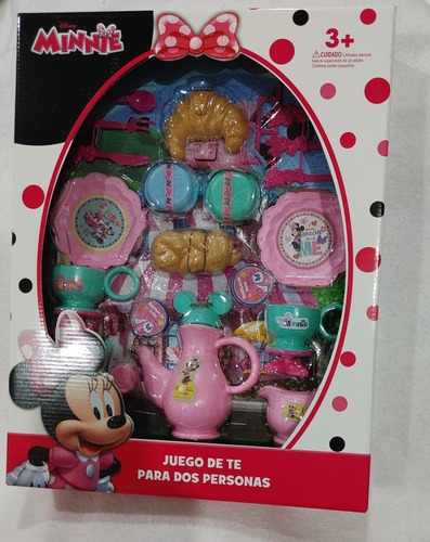Juego De Te Minnnie Mouse Disney Original