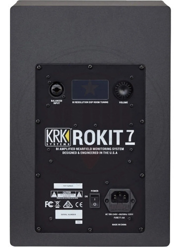 Monitor De Estudio Bi-amp De 7 Pulgadas Krk Rokit 7 G4