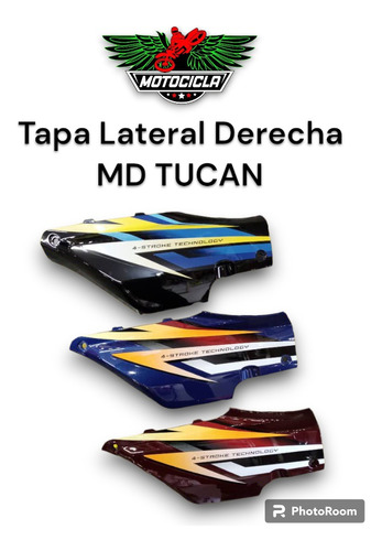 Tapa Lateral Derecha Moto Md Tucan