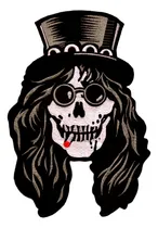 Comprar Parche Slash Calavera Guns N' Roses Gnr Grande Rock Bordado Negro Bordado