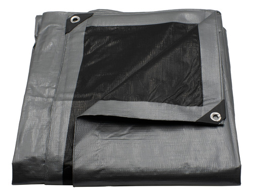 Lona De Polietileno Uso Super Rudo Gris/negro 180 Gr 6x12 M