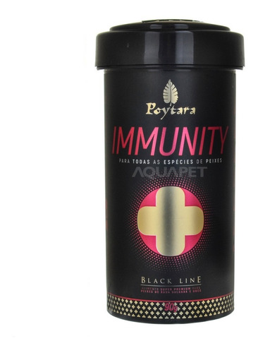 Ração Para Peixes Immunity Black Line 90g Poytara