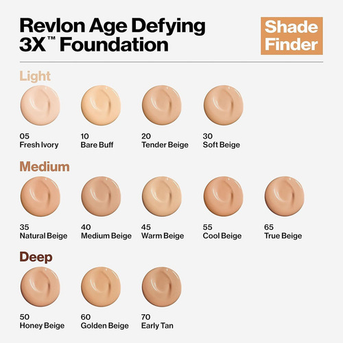 Maquillaje Revlon Age Defying Firming And Lifting (tonos) Tono 60 Golden Beige