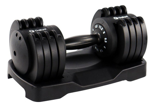 Dumbbell Halter Gallant Elite Pro 11,5kg Regulável Com Base