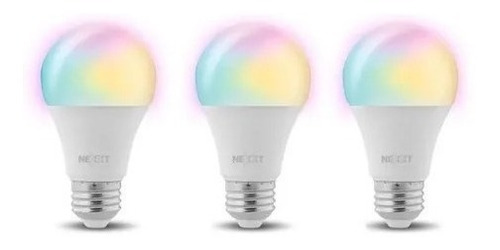 Ampolleta Nexxt Led Inteligente Wifi Multicolor Pack 3 Und