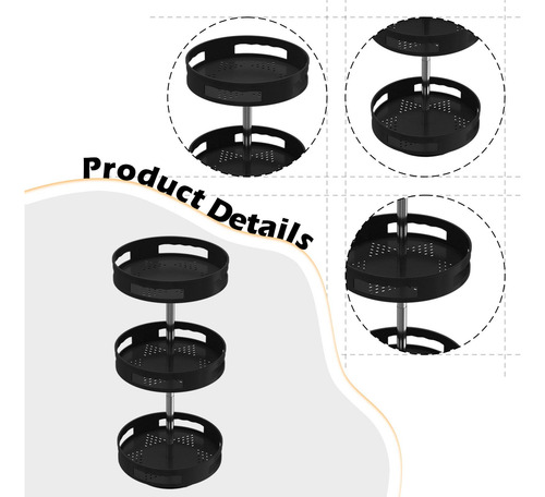 Organizador De Lazy 360 ° Access Sazonamiento 3 Niveles