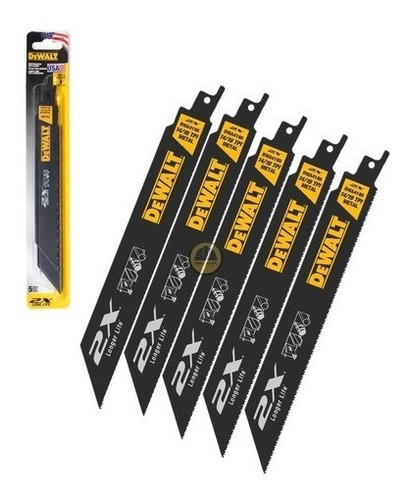 Set 5 Hojas De Sierra Sable Dewalt Dwa4188