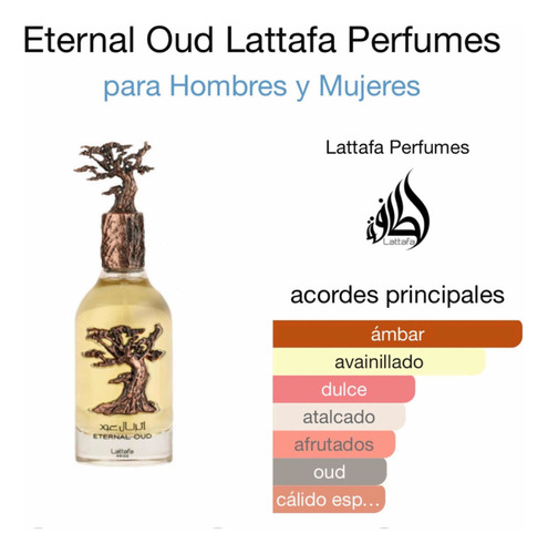 Perfume Eternal Oud Lattafa 100 Ml Edp